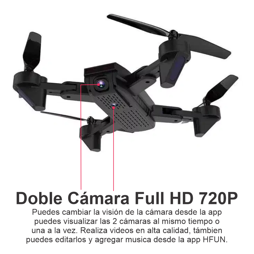 Drone DM107S: Experiencia de Vuelo Profesional con Doble Cámara Full HD y Baterías Extra