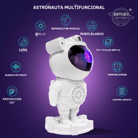 Proyector De Galaxias Astronauta parlante